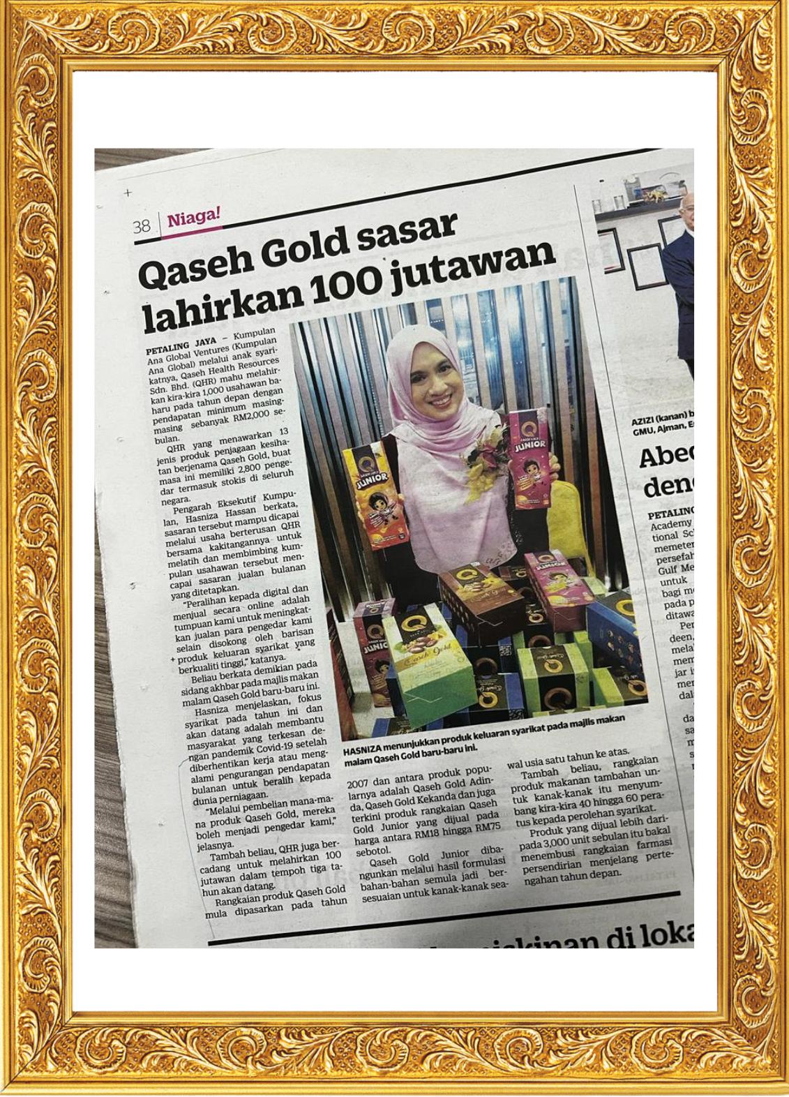 Qaseh Gold dalam Kosmo