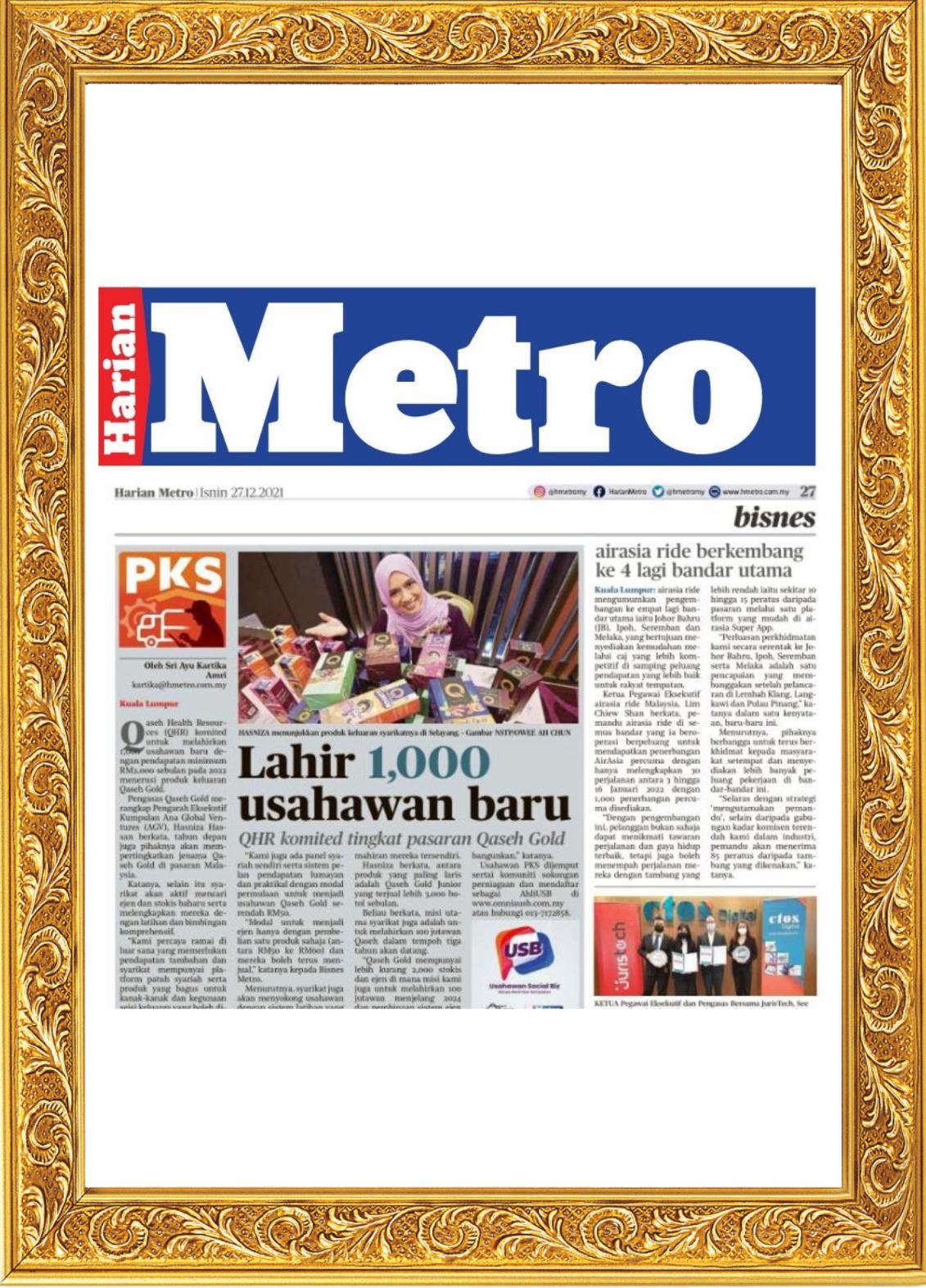 Liputan Qaseh Gold dalam media